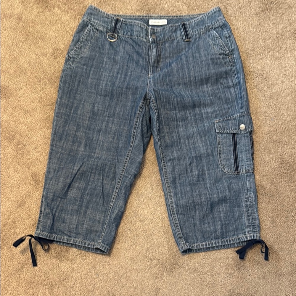 Coldwater Creek Dark Blue Denim Capris
